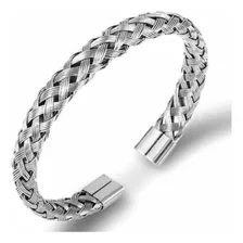 Pulseira Bracelete Masculino Prata