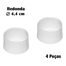 Ponteira Protetora Pé De Cadeira Mesa Banqueta (4,4cm) 4 Pç