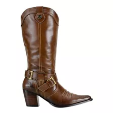 Bota Feminina Texana Country Montaria Couro Legitimo 4countr