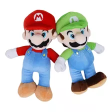 Peluches De Mario Bros Y Luigi 2 Piezas Regalo Niños Y Niñas