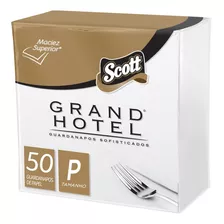 Guardanapo De Papel Folha Dupla Scott Grand Hotel 23,8cm X 21,8cm Pacote 50 Unidades