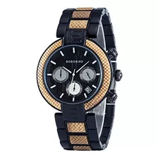 Bobo Bird Relojes De Madera Para Hombre 42 Mm Cronógrafo Mul