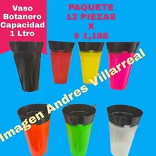 Vaso Botanero 1 Litro Paquete De 12 Piezas