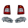 Kit De Faros Led H4 H1 Para 2007-2014 Fiat Strada 40000lm