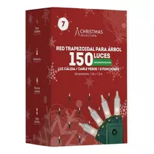 Red Trapezoidal 150 Luces Incandescentes Cálidas 1.8 X 1.2 M Color De Las Luces Verde Oscuro