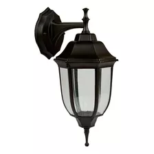 Lampara De Exterior Sobreponer Muro Decorativa 26 W Color Negro Tecnolite Ftl-6002d/n