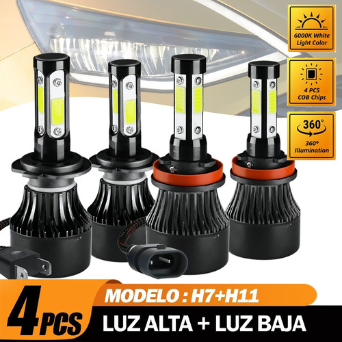 11000lm Kit De Faros Led Luz Alta Y Baja Hyundai Series Hyundai Genesis