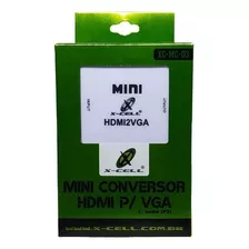 Mini Conversor Hdmi Para Vga Xc-mc-02 X-cell
