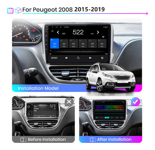 Android Coche Estreo Para Peugeot 208 2008 2012-2016 Ios Foto 2