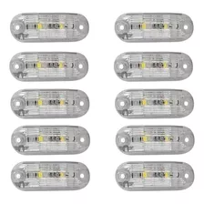 10 Lanterna Led Teto Placa Degrau Ônibus Caminhão Baú 24v