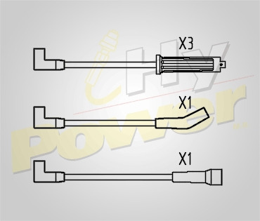 Jgo Cables Bujia Epdm Daewoo Cielo Racer 1.5l 4cil 1997 Foto 2