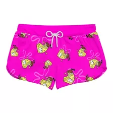 Short Praia Feminino Bob Esponja Rasgo Calça Ref0308