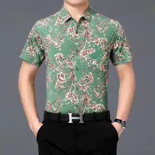Camisas De Club Florales Para Hombre, Camisa De Vestir De Ma