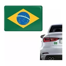 Adesivo Emblema Resinado Bandeira Do Brasil