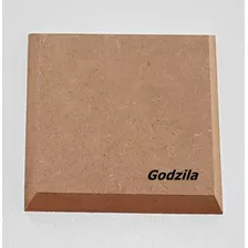 50 Bases Quadradas Mdf Chanfrado 9mm Espessura 8x8cm