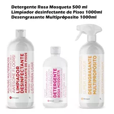 Detergente 500ml + Mutiproposito 1l + Limpiador De Pisos 1l