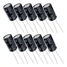 Capacitor Eletrolítico 1000uf 16v - 10 Peças