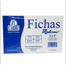 Fichas Grandes Modernos Caribe 12.7x20.3cm 5x8 Paqx100