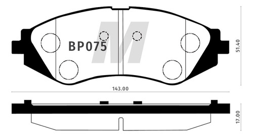 Pastilla Freno Para Chevrolet Optra 1.6 2004-2014 Delantera Foto 2