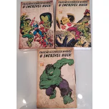 O Incrível Hulk - Série Histórica Marvel - 10 Volumes (incompleto Ver Descrição) Com Caixas