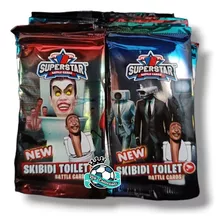 50 Sobres Skibidi Toilet (250 Tarjetas De Combate +3 Poster)