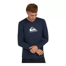 Rashguard Quiksilver Solid Streak Hombre Navy Blazer