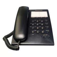 Teléfono Alámbrico Panasonic Básico 13 Memoria Negro Kxts550