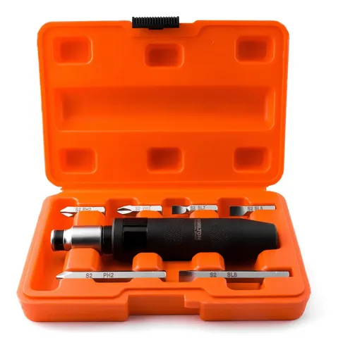 Destornillador De Impacto Hamilton Kit Estuche Con Puntas Y Accesorios Dmp