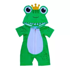 Macacao Infantil Kigurumi Verao Fantasia Pijama Cosplay Sapo