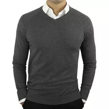 Sweater Tejido Hilo Hombre Cuello V. Colores. S A Xl 