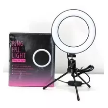 Ring Light Mesa Led Tripé 12 Polegadas Com Suporte Celular