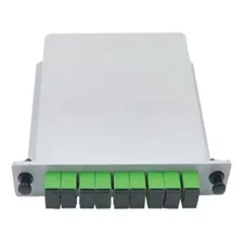 10 Splitters Box Óptico Modular Plc 1x8 Sc Apc Conectizado