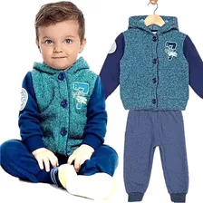 Conjunto Bebê Tweed Grosso Angerô Tendência Bem Elaborado