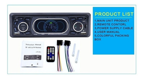Carguia Auto Reproductor Mp3 Bluetooth Y Radio Con Luces Foto 10