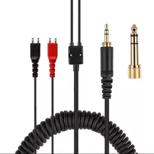 Cable Rizado Para Audifonos Sennheiser Hd 25 Con Plug 