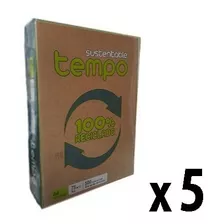 Resma A4 75gr Tempo Sustentable 100 % Reciclado Caja X 5