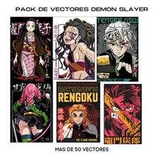 Vectores Demon Slayer, Anime,para Sublimación,dtf,serigrafia