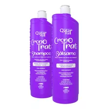 Kit Cronotrat Shampoo + Bálsamo Qatar Hair 2x1000ml