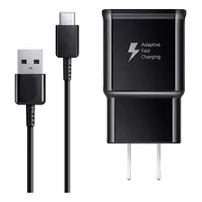 Cubier Cargador De Pared De Carga Rápida Adaptable Tipo C Y Cable Usb De 3 Pies Tipo C A Usb Para Samsung Galaxy S8/s9/s10/s20/s10e Plus, Note 8/9/10/z, LG V50/g8, Moto Z/z3 (negro)