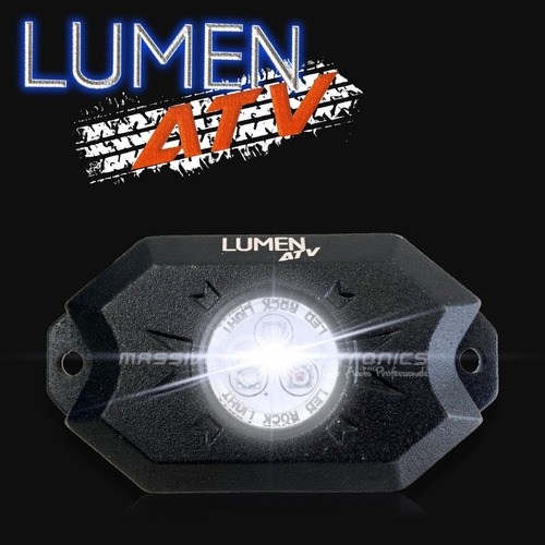 Kit De 4 Luces Led Rgb Lumen Atv 3w Bt Rzr Jeep Atv-3003-4 Foto 2