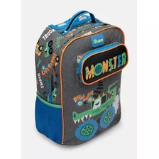 Mochila Escolar Pequena C/ Rodinha Monster Truck - Puket