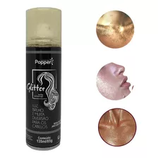 Glitter Para Cabelo Corpo Em Spray Dourado Fácil Aplicação