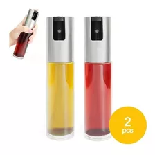 Kit 2pcs Spray Porta Azeite/vinagre Aço Inox Sem Desperdício