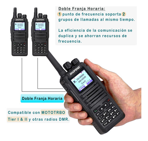 Radio Baofeng Digital Analgico Open Gd77 U/vhf +car Charger Foto 3