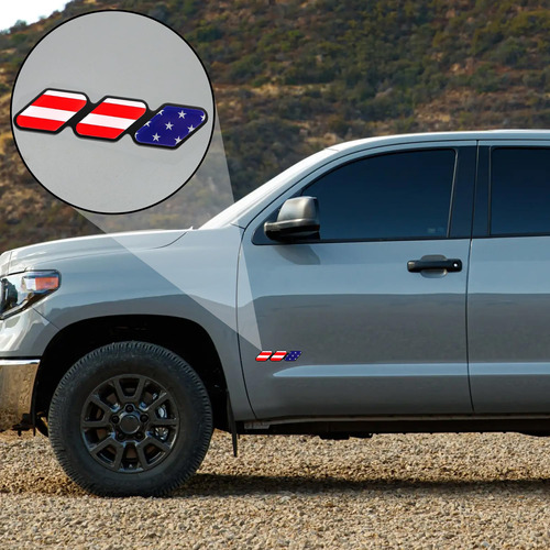 Calcomania De Emblema Tricolor Para Toyota Tacoma 4runner Tu Foto 4