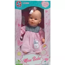 Boneca Meu Bebe Vestido Rosa - Estrela