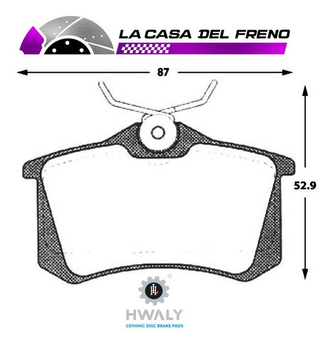 Pastilla De Freno Trasera Volkswagen Lupo 1.4 1999-2000 Foto 3