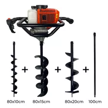 Perfurador Solo Gasolina 52cc 3 Brocas + Extensão N É Stihl