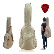 Capa Bag Mochila Acolchoada Super Luxo Top Para Violão Folk