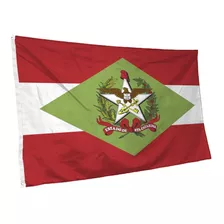 Bandeira De Santa Catarina Grande Com Ilhós E Cores Nítidas